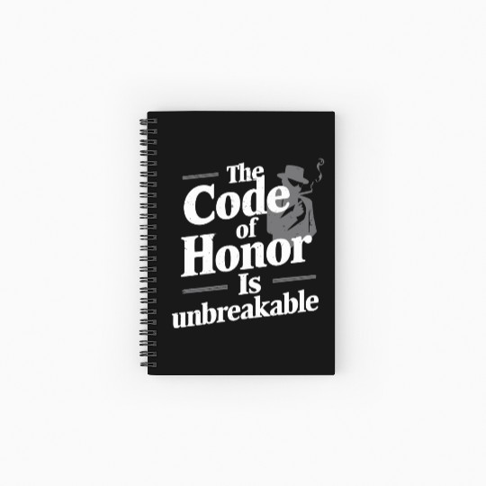 Mobster Gangster Mafia Organized Crime Boss Spiral Notebooks   Ruled Line