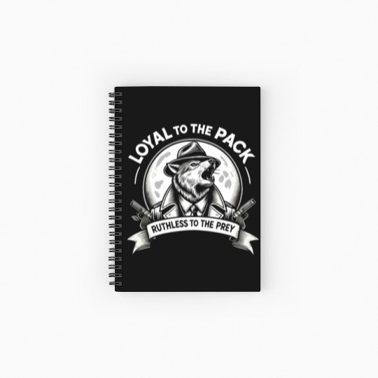Mobster Gangster Mafia Organized Crime Boss Spiral Notebooks   Ruled Line