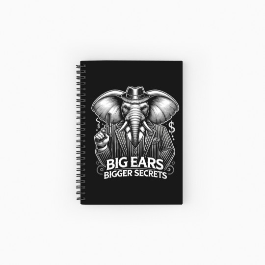 Mobster Gangster Mafia Organized Crime Boss Spiral Notebooks   Ruled Line