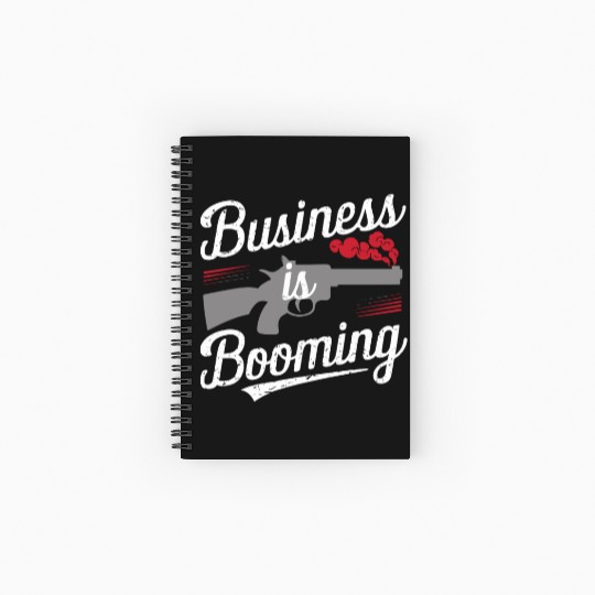 Mobster Gangster Mafia Organized Crime Boss Spiral Notebooks   Ruled Line