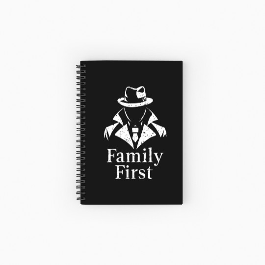Mobster Gangster Mafia Organized Crime Boss Spiral Notebooks   Ruled Line