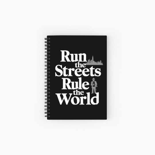 Mobster Gangster Mafia Organized Crime Boss Spiral Notebooks   Ruled Line