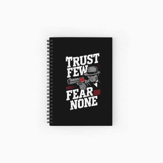Mobster Gangster Mafia Organized Crime Boss Spiral Notebooks   Ruled Line