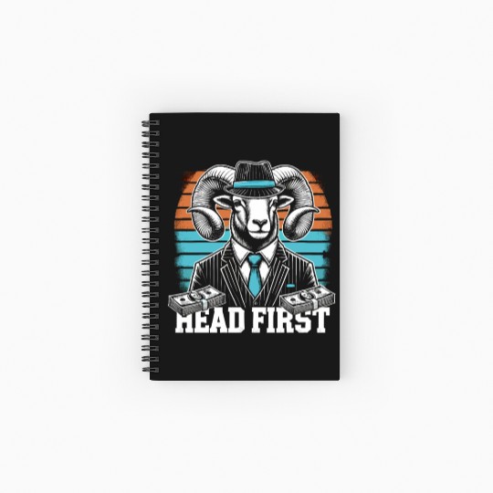 Mobster Gangster Mafia Organized Crime Boss Spiral Notebooks   Ruled Line