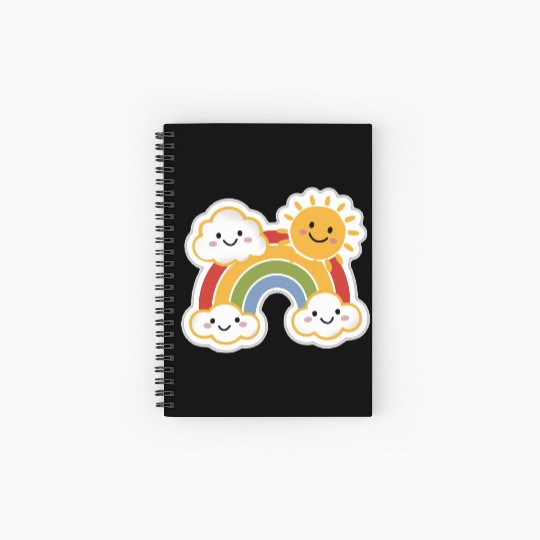 Rainbow Bright Spiral Notebooks   Ruled Line