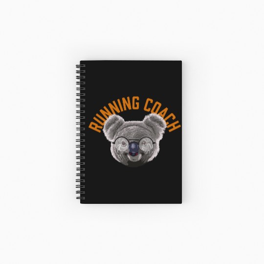 Koalified Running Coach Runner Funny Running Train Spiral Notebooks   Ruled Line