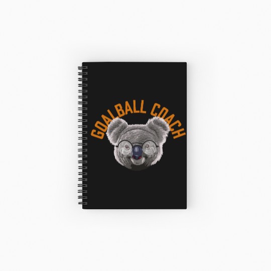 Koalified Goalball Coach Blind Athlete Funny Goalb Spiral Notebooks   Ruled Line