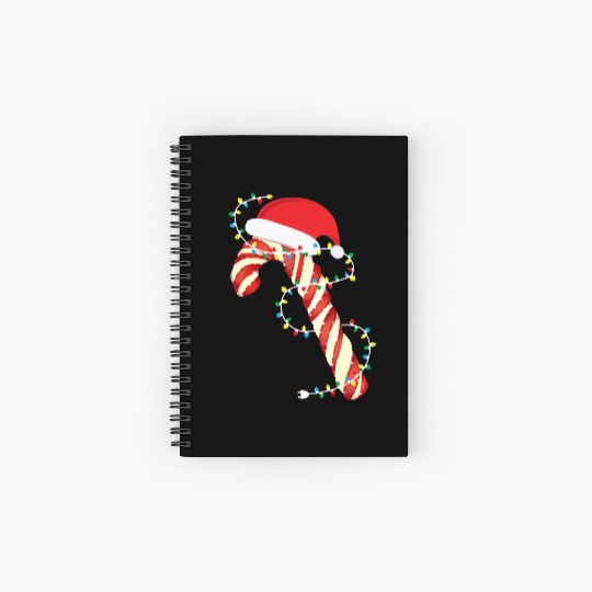Christmas Candy Cane Santa Xmas Kids Toddler Youth Spiral Notebooks   Ruled Line
