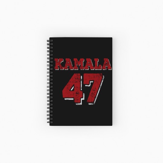 Kamala Harris 47 th President Spiral Notebooks   Ruled Line