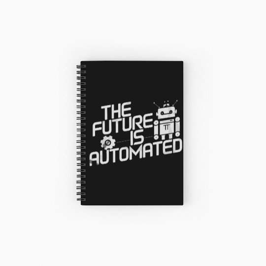 Robotics AI Automation Machine Learning Spiral Notebooks   Ruled Line