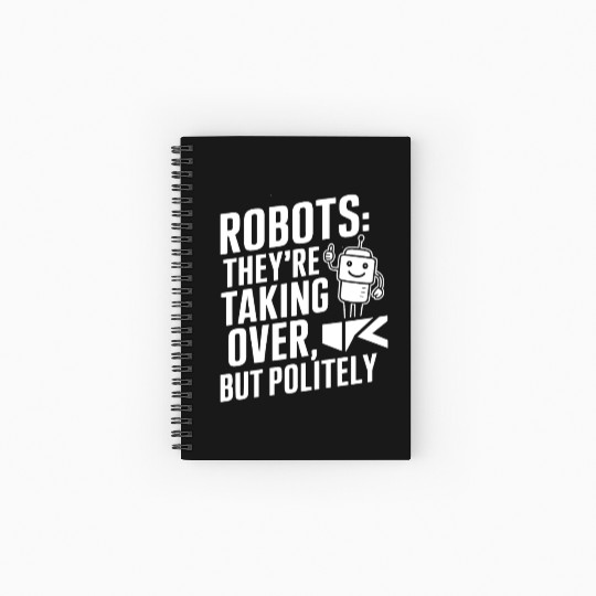 Robotics AI Automation Machine Learning Spiral Notebooks   Ruled Line