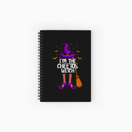 Im The Cheetos Witch Funny Cheetos Halloween Spiral Notebooks   Ruled Line