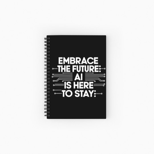 Robotics AI Automation Machine Learning Spiral Notebooks   Ruled Line