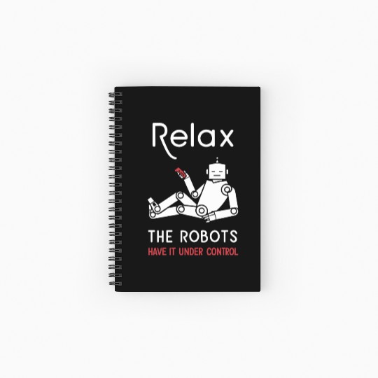 Robotics AI Automation Machine Learning Spiral Notebooks   Ruled Line