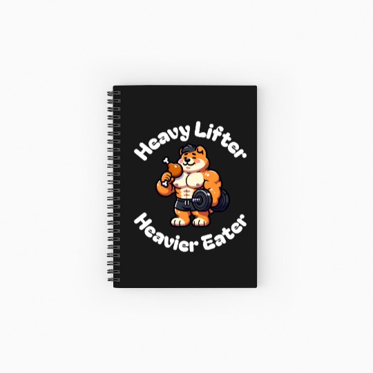 Chow Chow Dog Gym Food Cute Spiral Notebooks   Ruled Line