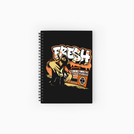 Graffiti Train Streetwear Old School Spiral Notebooks   Ruled Line