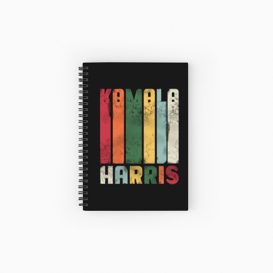 Kamala Harris President USA 2024 Grunge Vintage Co Spiral Notebooks   Ruled Line