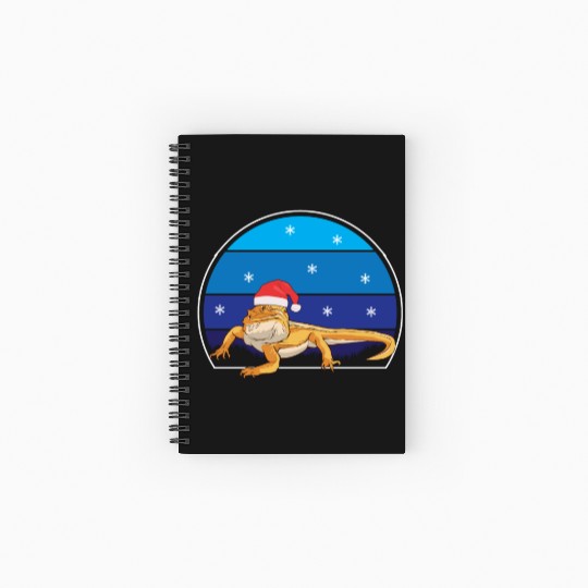 Iguana Christmas Light Sweater Funny Animals Lover Spiral Notebooks   Ruled Line