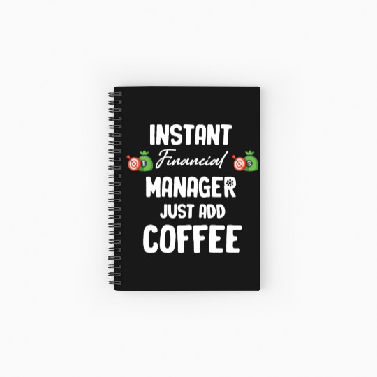 Instant Financial Manager Just Add Coffee Banking Spiral Notebooks   Ruled Line