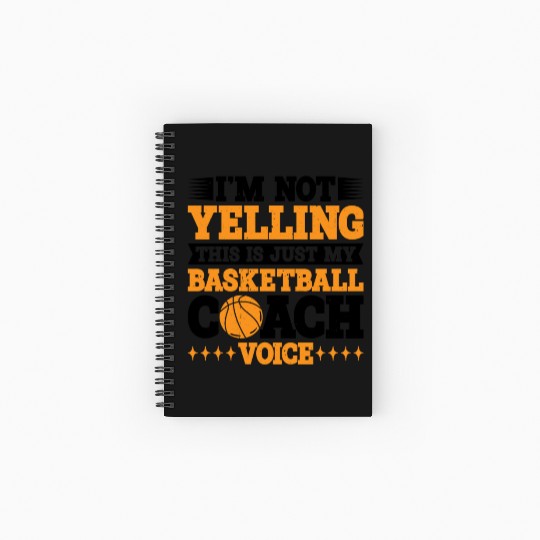 This Is Just My Basketball Coach Voice 3 Spiral Notebooks   Ruled Line