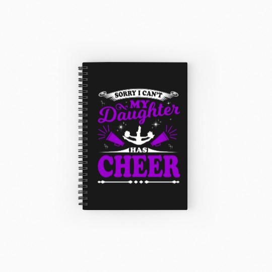 My Daughter Cheer Mom Cheerleading Mother's Day Spiral Notebooks   Ruled Line