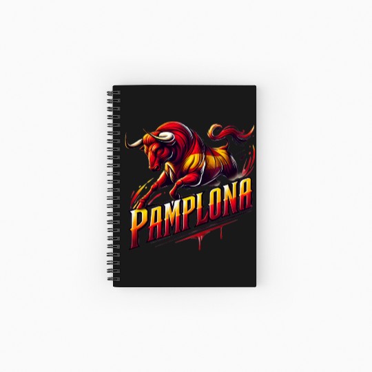 Pamplona Spain Bull España Spiral Notebooks   Ruled Line