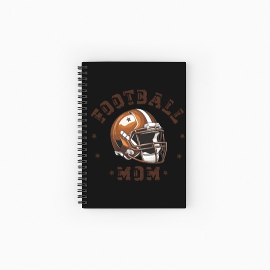 Football Mom Mama Coquette Bow Funn Game Day Spiral Notebooks   Ruled Line