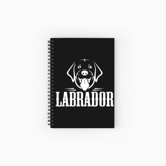 Cute Dog Lover Spiral Notebooks   Ruled Line Friendly Animal Labrador Breed