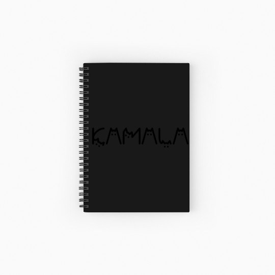 Kamala Harris Cat Funny Election 2024 Spiral Notebooks   Ruled Line