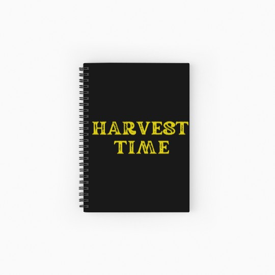 Harvest Time Seasonal Art Design Spiral Notebooks   Ruled Line