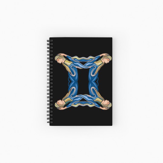 Gemini Quadruplet Unique Design Spiral Notebooks   Ruled Line
