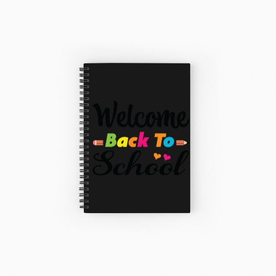 welcome back to school Spiral Notebooks   Ruled Line