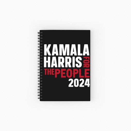 Kamala Harris 2024 for President Vote Tim Walz Spiral Notebooks   Ruled Line
