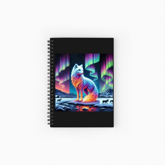 arctic fox Spiral Notebooks   Ruled Line