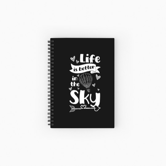 Hot Air Balloon Company Driving Sport Spiral Notebooks   Ruled Line