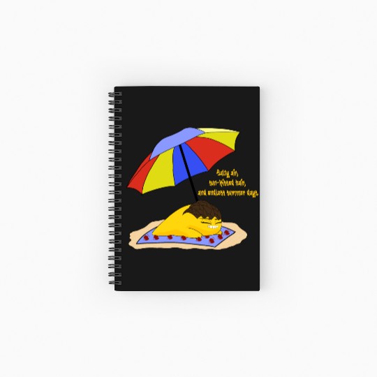 Salty air, sun kissed hair. Spiral Notebooks   Ruled Line