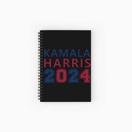 Kamala Harris 2024 for President Vote Tim Walz Spiral Notebooks   Ruled Line