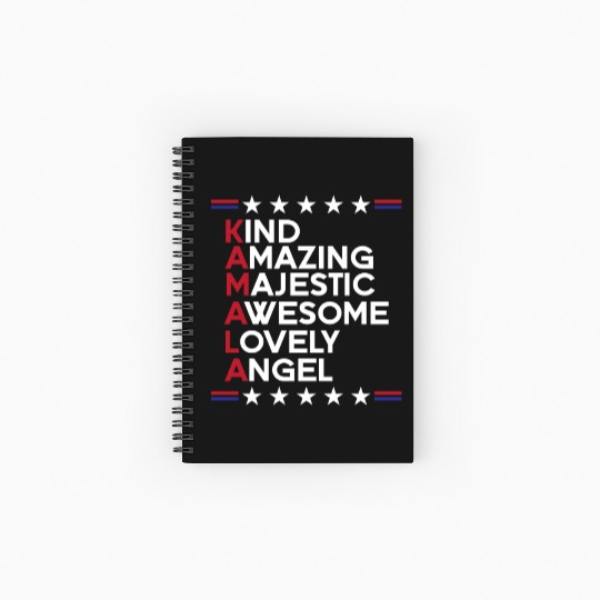 Kamala Harris 2024 for President Vote Tim Walz Spiral Notebooks   Ruled Line