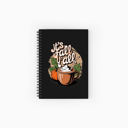 Pumpkin spice latte Spiral Notebooks   Ruled Line