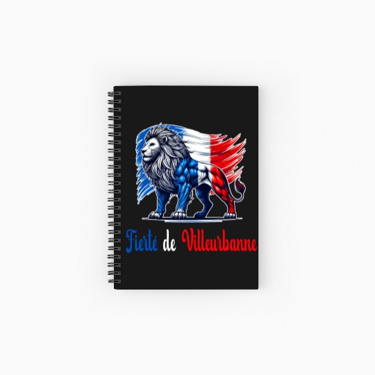 The pride of Villeurbanne flag design Spiral Notebooks   Ruled Line