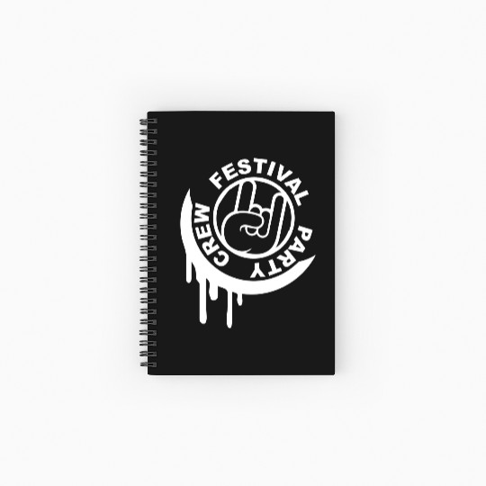 Festival party crew graffiti metal hand gesture Spiral Notebooks   Ruled Line