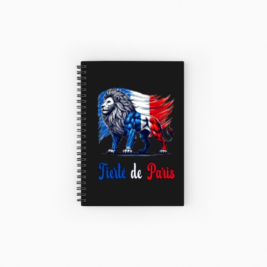 The pride of Paris flag design Spiral Notebooks   Ruled Line