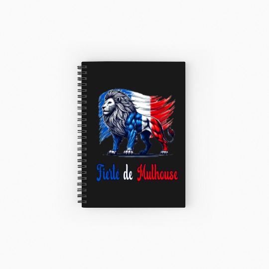 The pride of Mulhouse flag design Spiral Notebooks   Ruled Line
