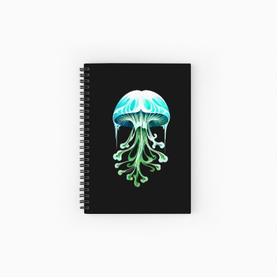Celestial Mushroom Spiral Notebooks   Ruled Line
