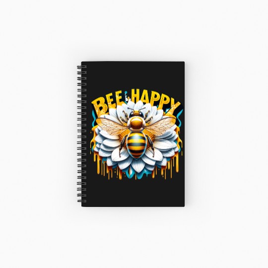 Bee Happy Spiral Notebooks   Ruled Line