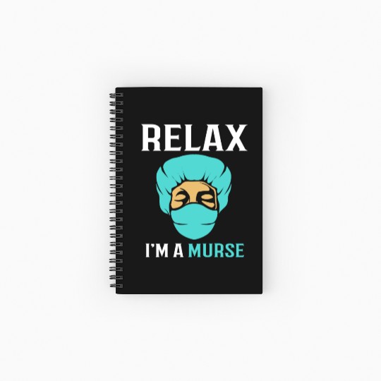 Funny Male Nurse Nursing Medical Spiral Notebooks   Ruled Line