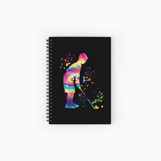 Golfer Colorsplash Kids Miniature Golf Spiral Notebooks   Ruled Line