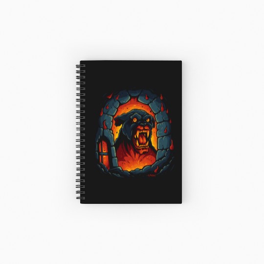 Hellhound: Dog of the Hell Dungeon Spiral Notebooks   Ruled Line