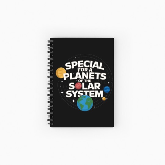 Special plantes solar system Spiral Notebooks   Ruled Line