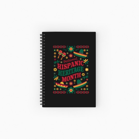 Celebrate National Hispanic Heritage Month Spiral Notebooks   Ruled Line